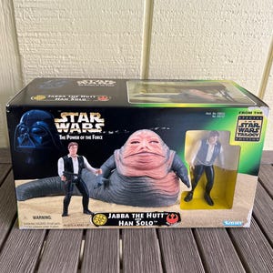 Star Wars Power of The Force Collectors Trilogy Edition Jabba The Hut & Exclusive Hans Solo Boxed Set 1997