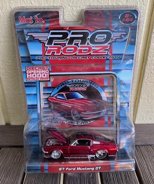 67 Ford Mustang GT Red Die Cast Pro-touring Collection Maisto