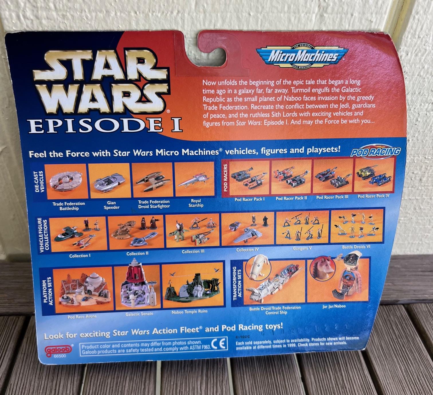 Star Wars Episode 1 Micro Machines Collection II Vintage Galoob