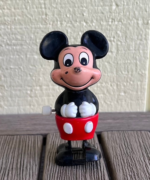 Mickey Mouse Wind up Vintage Tomy Walt Disney Productions WORKS