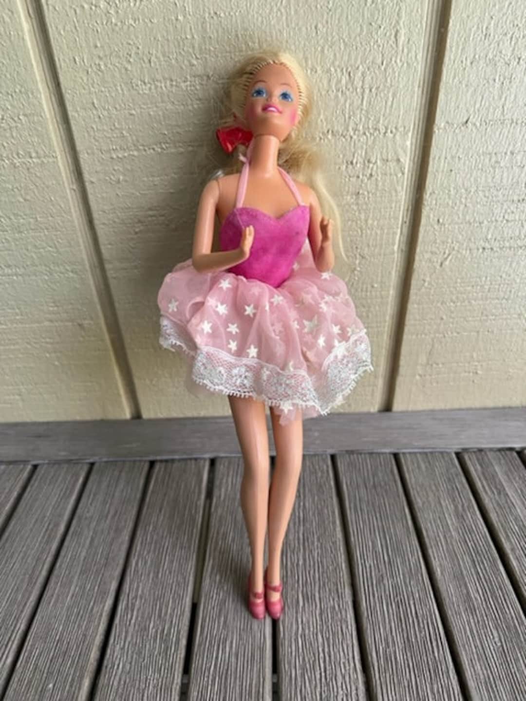 Barbie Doll Mattel Taiwan Vintage 1966 Pink Stars Short Dress - Etsy
