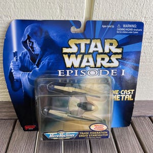 Star Wars - Episode 1 - Micro Machines - Trade Federation Starfighter - Galoob Toys 1999 Vintage NEW SEALED