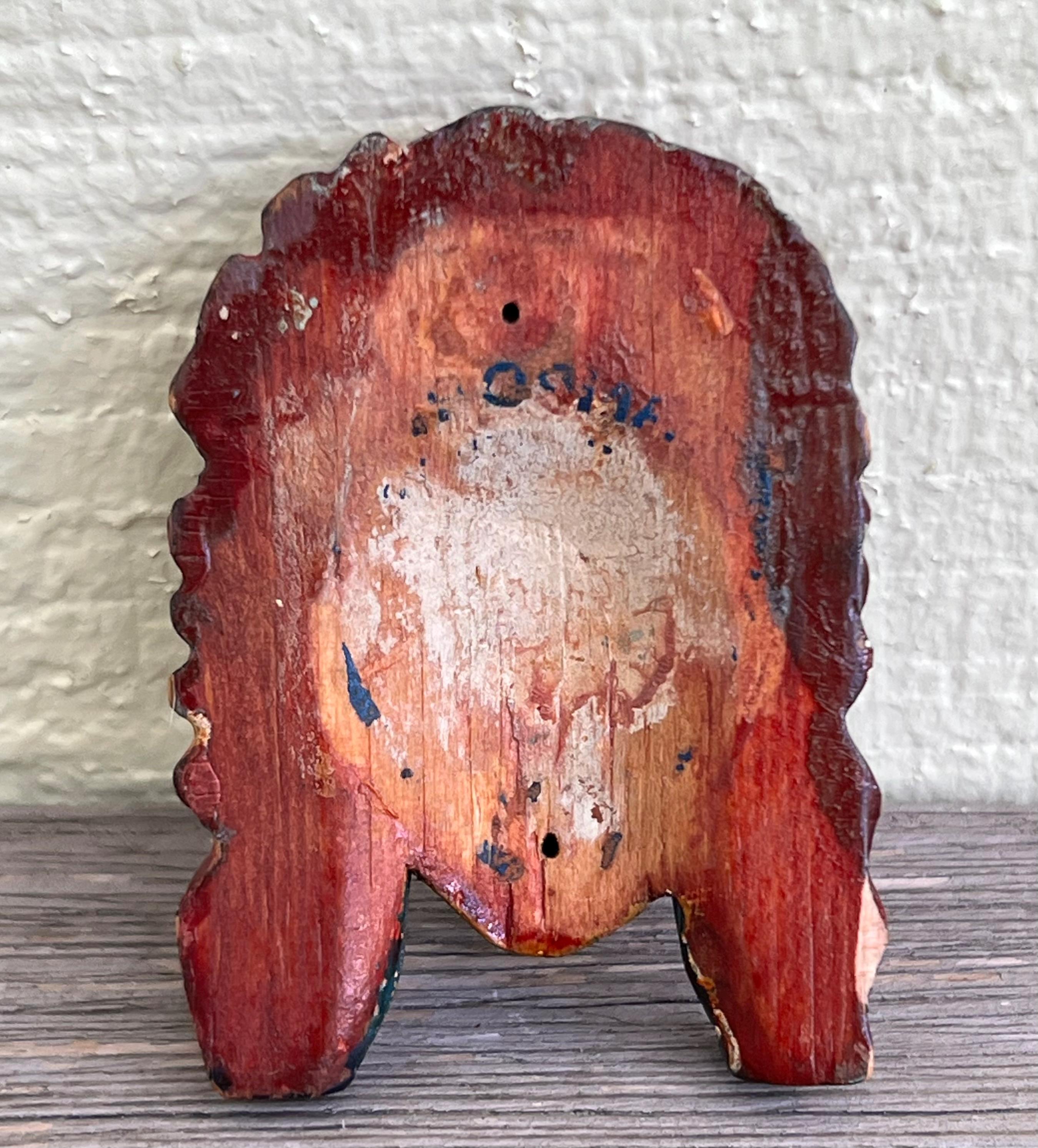 Indian Chief Hand Carved 1950s BSA Boy Scouts of America