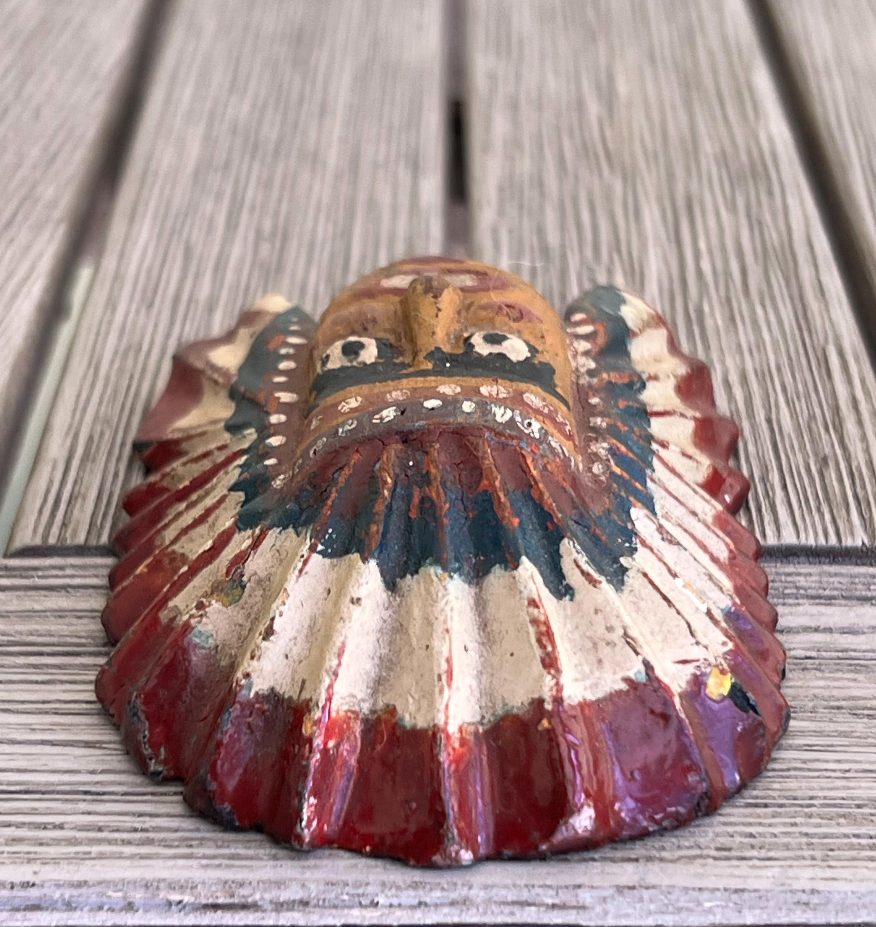 Indian Chief Hand Carved 1950s BSA Boy Scouts of America 