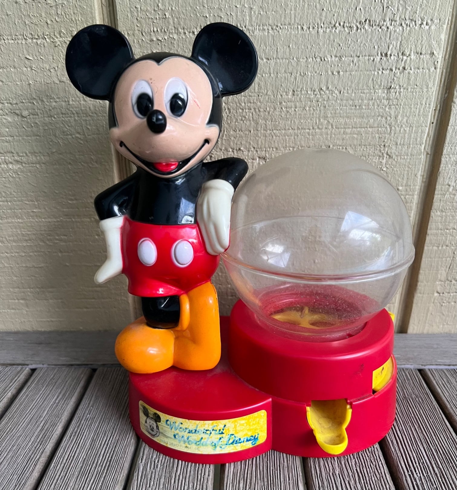 Mickey Mouse Gumball Machine Wonderful World of Disney 1986 Etsy