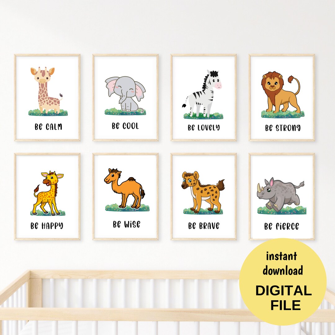 Baby Boy Room Decor Safari Nursery Decor for Boys Jungle Nursery Wall