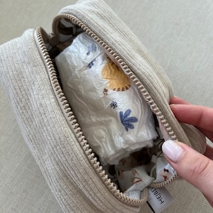 Kosmetiktasche beige Bild 5