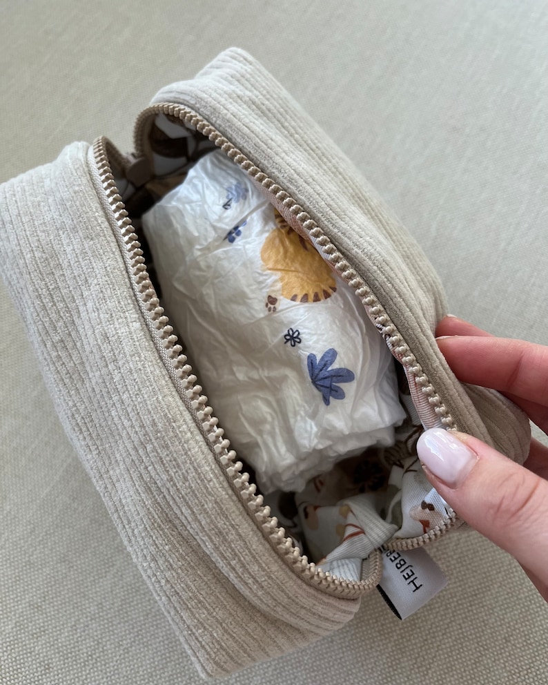 Kosmetiktasche beige Bild 5