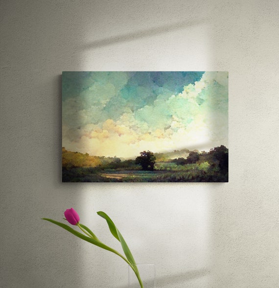 Watercolor Landscape Printable Wall Art DIY Print Watercolor - Etsy