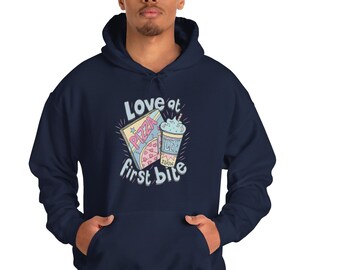 Love With Heart Shirt, Heart Hoodie, Love Shirt Women, Valentine's Day Gift, Graphic Hoodie,Unisex Heavy Blend™ Hooded Sweatshirt