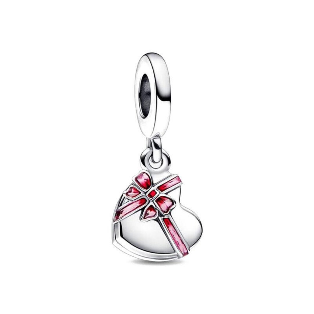 2023 New Openable Heart Chocolate Gift Box Charm for Bracelet S925 ...