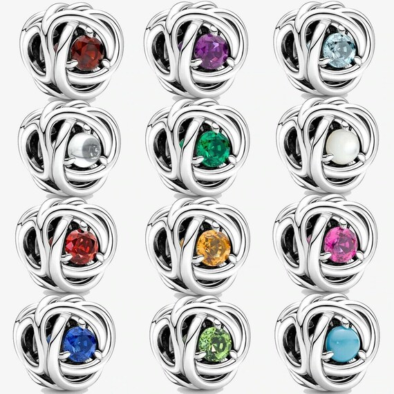 Birthstone Charms for Pandora Bracelet S925 Birthstone Beads Etsy UK