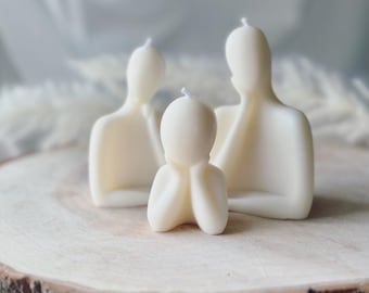 Familienkerze, hergestellt aus Sojawachs, Geschenk zur Geburt, Hochzeitstag, Gastgeschenk,beliebt im Moment