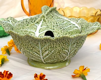 Rare Bordallo Pinheiro Cabbage Bowl