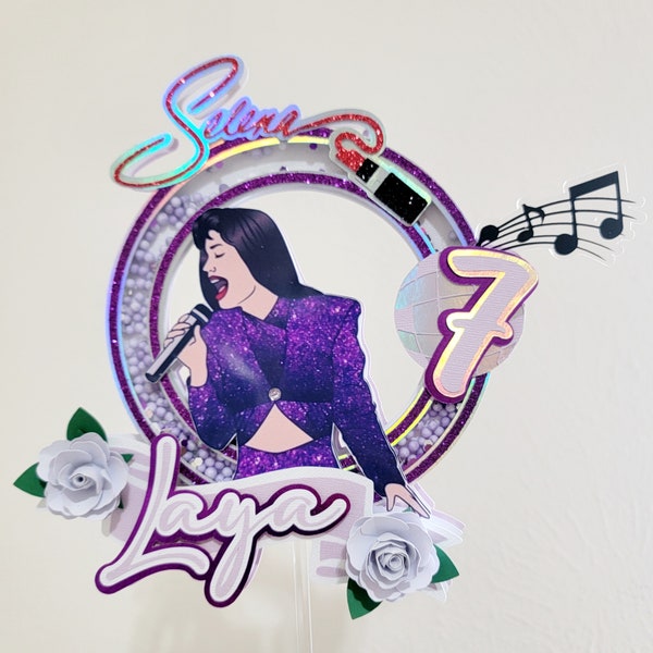 Selena Inspired Shaker Caketopper