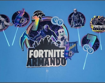 Gamer Cake Topper | Customizable Name & Age, Level Up Party