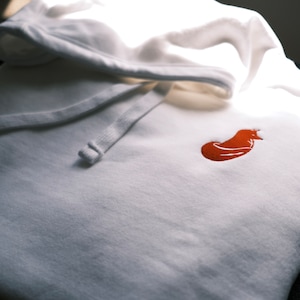 Embroidered Minimalist Fox Hoodie