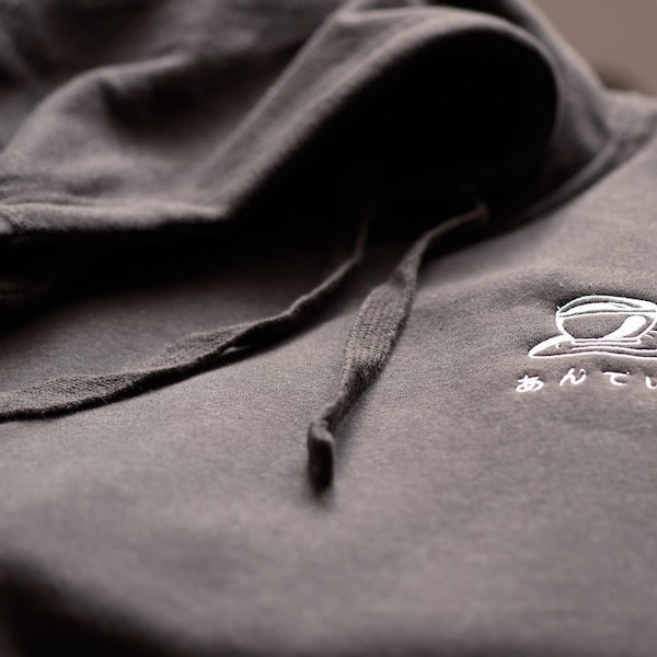 Embroidered Minimalist Anteiku Coffee Cup Hoodie