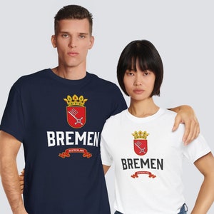 Bremen T-shirt Gift Breem Bräm Stadtgemeinde Souvenir Germany Shirt Freie Hansestadt Bremen Weser River Bremer Marktplaz German Gift for her