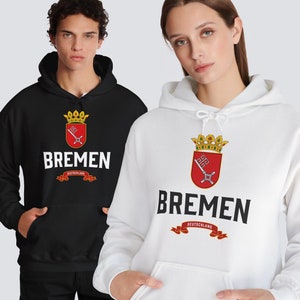 Bremen Hoodie Gift Breem Bräm Stadtgemeinde Souvenir Germany Freie Hansestadt Bremen Weser River Bremer Marktplaz German Hoodie