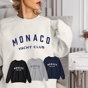 モナコ ヨット クラブ モンテカルロ スウェットシャツ、コート ダジュール フランス スウェットシャツ