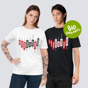 Trading T-shirt Organic Stock Market Trader Crypto Bitcoin Broker Finance Gift Investor Financial Markets NASDAQ Wall Street Finance SP500