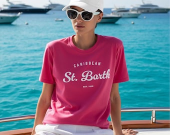 St. Barth Karibik-T-Shirt, Souvenir von Saint-Barthélemy, Saint-Barth-T-Shirt, Saint-Barth-Reise, Strandurlaub auf St. Barth, Luxusurlaub, Karibikinsel