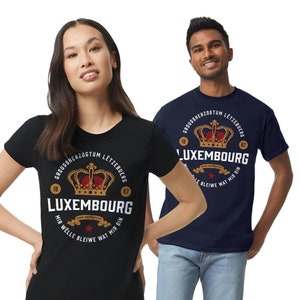 Luxembourg T-Shirt Souvenir Grand Duchy of Luxembourg crown illustration Gift Luxembourg Travel Europe Tshirt Luxembourger Grand Duke EU