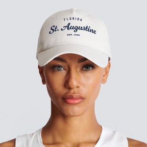 St Augustine Dad Hat St Augustine Florida Baseball Cap Saint Augustine city souvenir St Augustine gift idea St Augustine FL Low profile cap