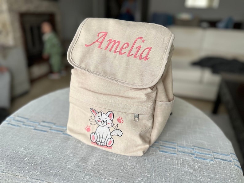 Custom Toddler Backpack With Monogram Personalized Name Bag Etsy