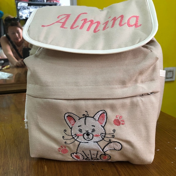 Personalised Toddler backpack, Embroidered Logo and Name, Mini Nursery backpack, Unicorn Backpack, Lion Backpack, Toddler Boys Bag