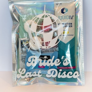 Hangover Kit, Bachelorette Party Favors, Wedding Favors, Self Care Kit, Pre-Packaged and Filled, Bridesmaid Gift