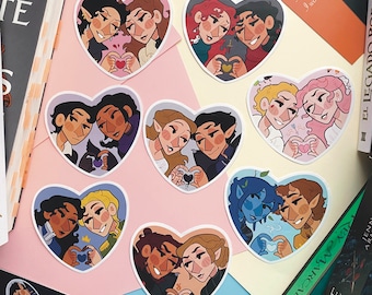 Fantasy Book Couples Stickers