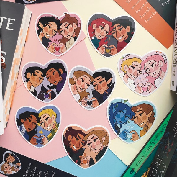 Book Couples Stickers