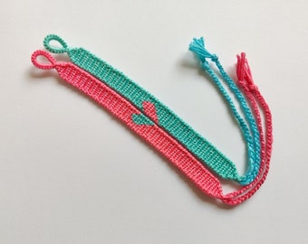 Pulsera corazón pareja alfa (colores personalizables)