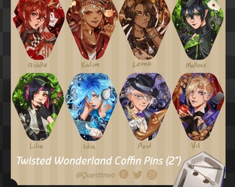 Twisted Wonderland - Coffin Pins