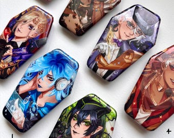 NEW Twisted Wonderland Coffin Pins