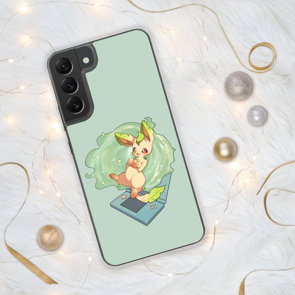 Leafeon Case For Samsung Galaxy | Cute Anime Pokemon Art | for Android S10, S20, S21, S22 (FE, Plus, Ultra) MATTE FINISH