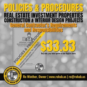 General Contractor&#39;s Requirements & Responsibilities