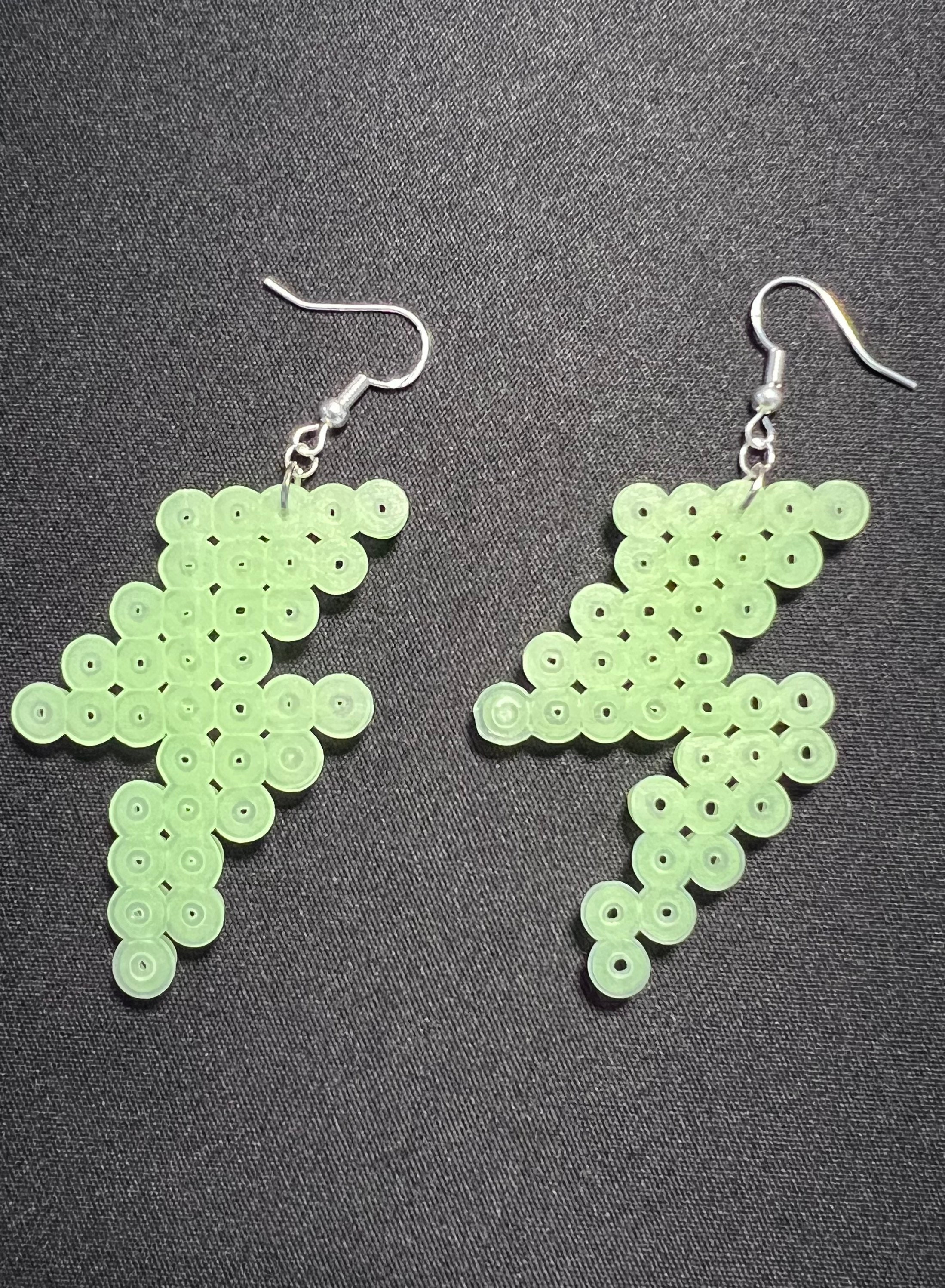 Lightning Bolt Perler Bead Earrings Caityskandii Etsy