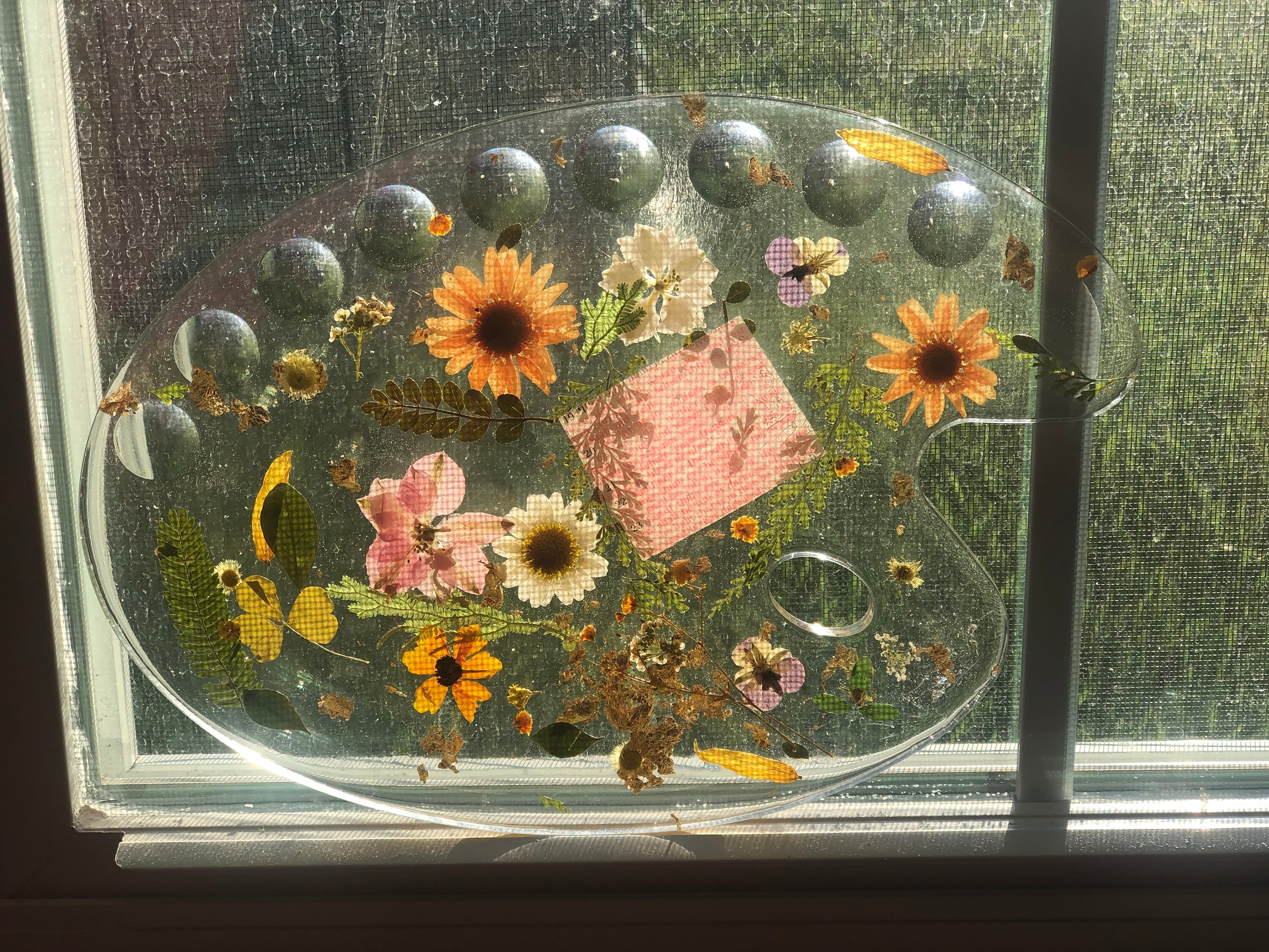 Resin Art Pallet Resin Gift. Floral Resin. Art Gift for A Etsy