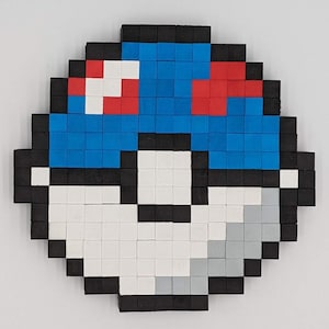 Great Ball Pokeball 8-bit Wooden Pixel Art