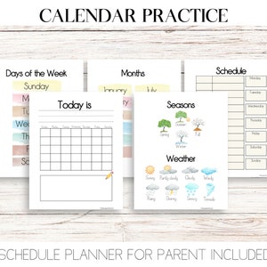 Morning Menu Homeschool Printable Educational Worksheets Preschool and ...