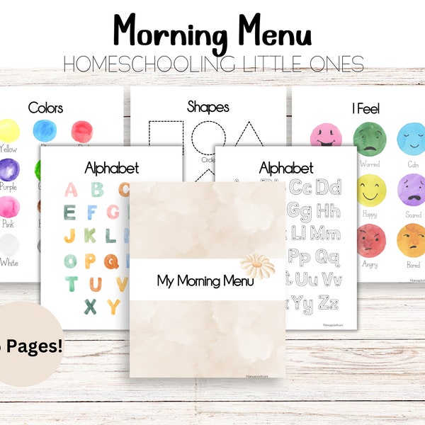Morning Menu Kindergarten