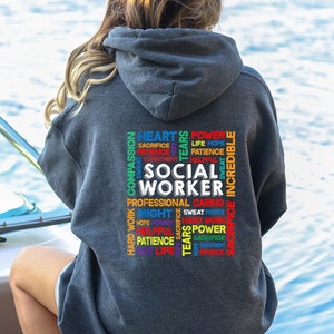 Social Worker Hoodie, Social Worker Gifts, School Social Work Hoodie, Counselor Hoodie, Gift For Teacher, Cute Hoodie, Gift Hoodie