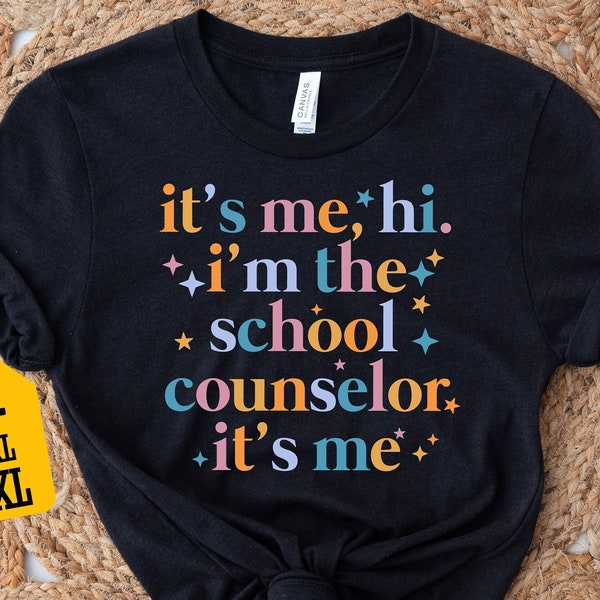 It's Me Hi I'm The School Counselor It's Me Shirt, School Counselor Shirt, Funny Counselor Shirts, School Counselor Gift, Unisex T-Shirt