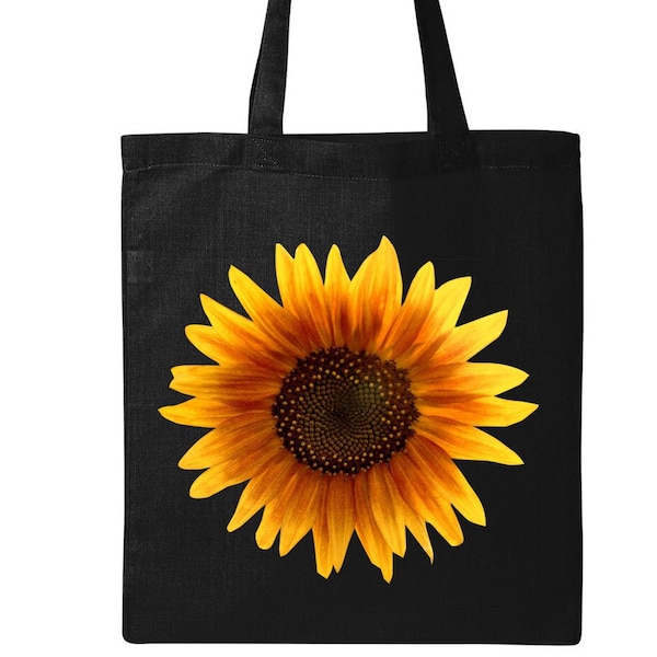 Sunflower Tote Bag, Flower Tote Bag, Tote Bag For Women, Sunflower Lover Tote Bag, Botanical Tote Bag, Mother's Day Gift, Canvas Tote Bag