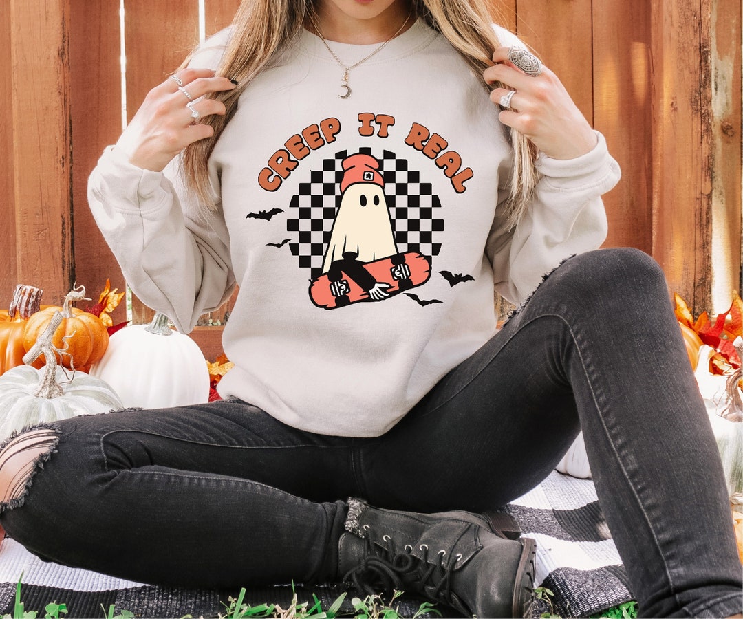 Moletom Halloween Fantasmas - Suéter Assustador Feminino