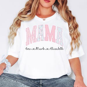 Comfort Colors® Mama Shirt, Personalized Mama Shirt, Custom Name Mama Shirt, Kids Names Shirt, Mothers Day Gift, Print Only — Not a Patch image 7