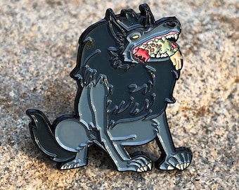 Werewolf Soft Enamel Pin: Comic Book Badge, Halloween Lapel